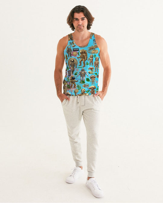 Mushroom Abstak Collection Men's All-Over Print Tank