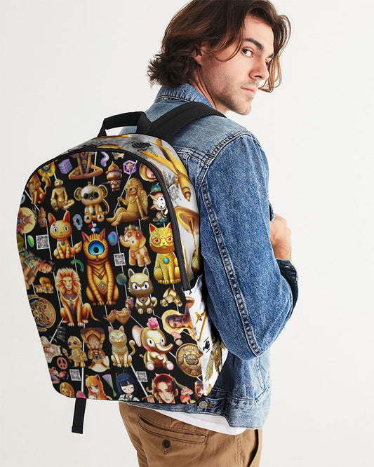 Planes Abstrak Large Backpack