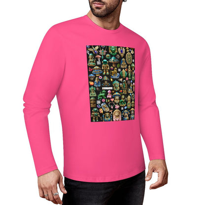 DTF160gsm Cotton Men's Long Sleeve T-shirt (Front Printing)