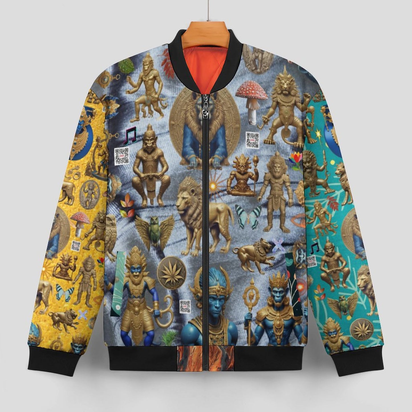 180gsm Zipper Bomber Jacket BMJ (All-Over Printing)