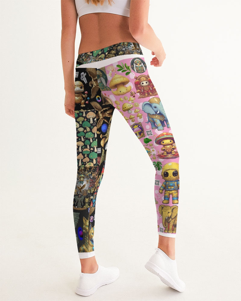 Alien Trendy Abstrak Collection Women's All-Over Print Yoga Pants