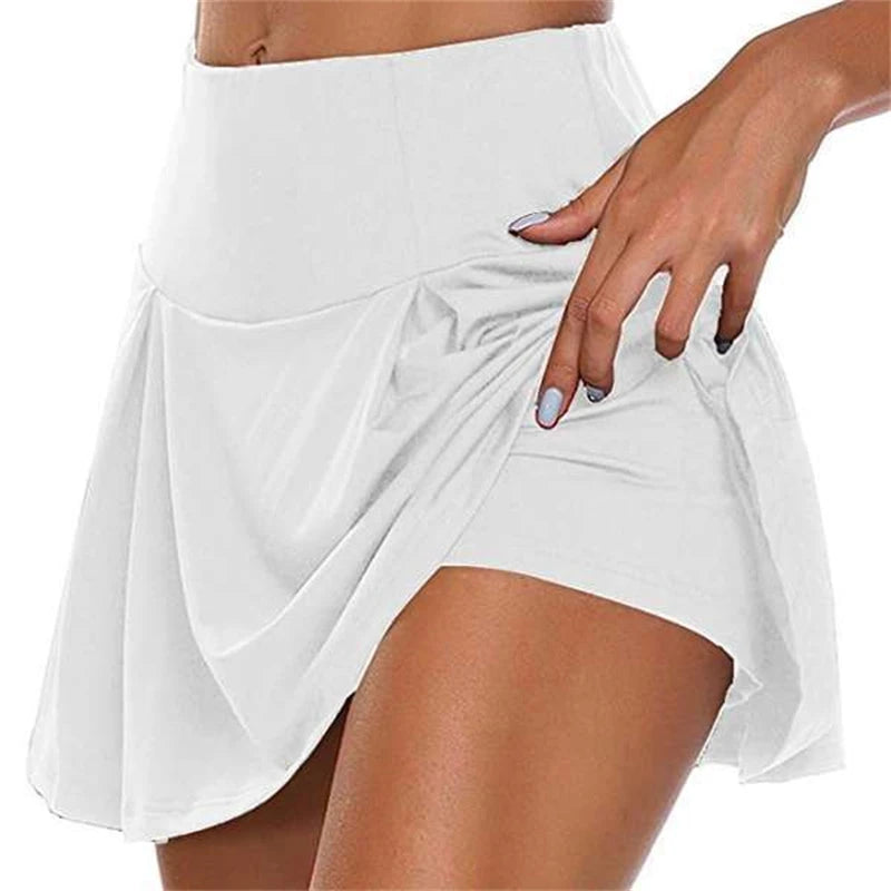 High Waist Women's Panties Stretch Athletic Workout Active Fitness Volleyball Shorts 2 in 1 Running Double Layer Sports Shorts