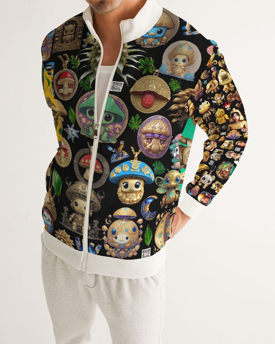 Mushroom Abstak Collection Men's All-Over Print Track Jacket