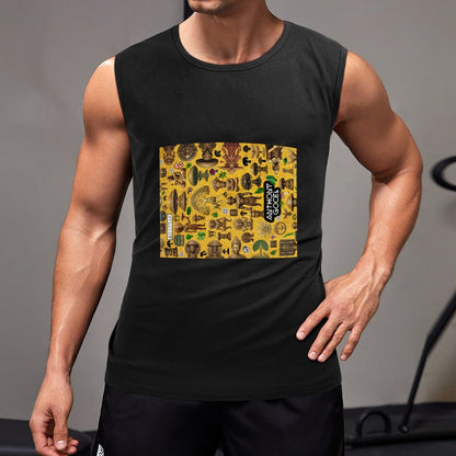 150gsm Men Sleeveless Muscle Shirt