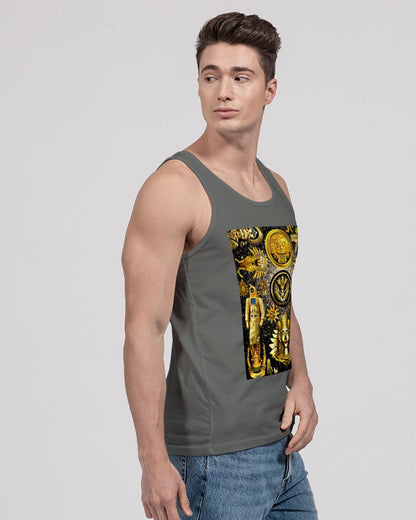 Ancient Abstrak Unisex Jersey Tank | Bella + Canvas