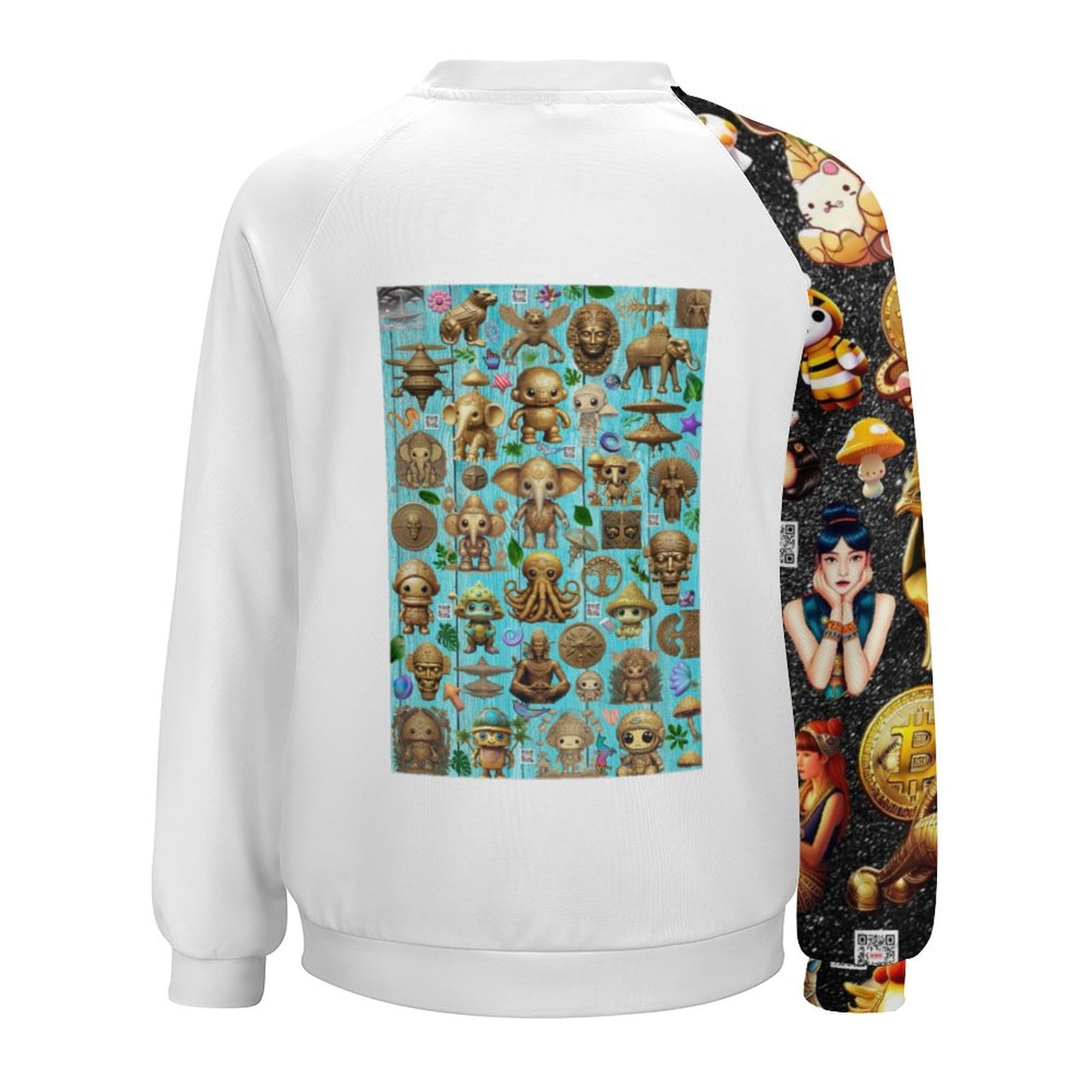 280gsm Custom Sweatshirt Designs Raglan Style RHDEC2 (All-Over Printing)