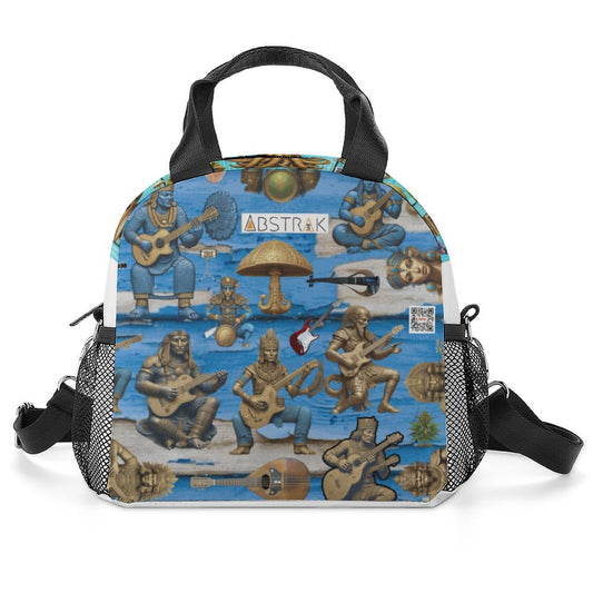 Insulated Lunch Crossbody Bag with Strap for Office School Picnic (All-Over Printing)