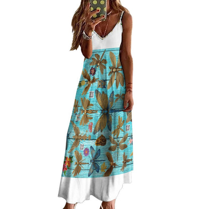 Ankle-length Slip Dress BDQ (All-Over Printing)