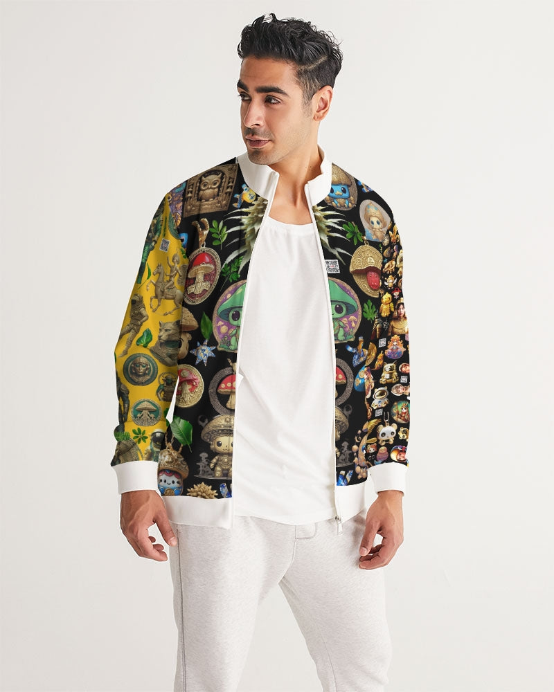 Mushroom Abstak Collection Men's All-Over Print Track Jacket