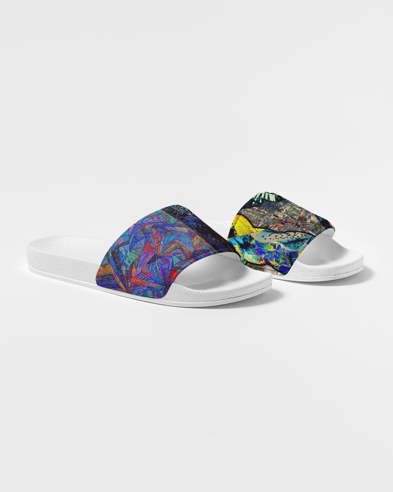 Psychedelic Space Abstract Design Women's Slide Sandal