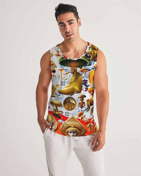 Illustration Abstrak Men's All-Over Print Sport Tank