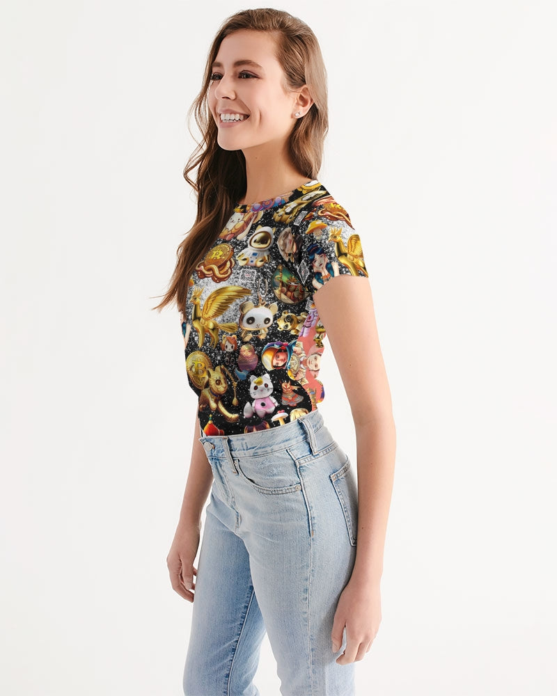 Womens Abstrak Women's All-Over Print Tee