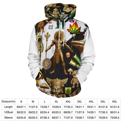 230gsm Men's Cool Hoodie with Double-layer Cap (All-Over Printing)