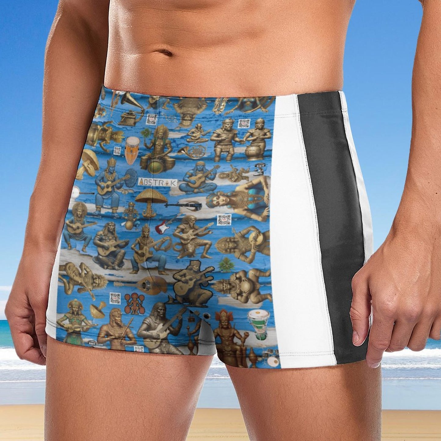 Fashionable Men's  boardshorts Swim Trunks DN003 (All-Over Printing)