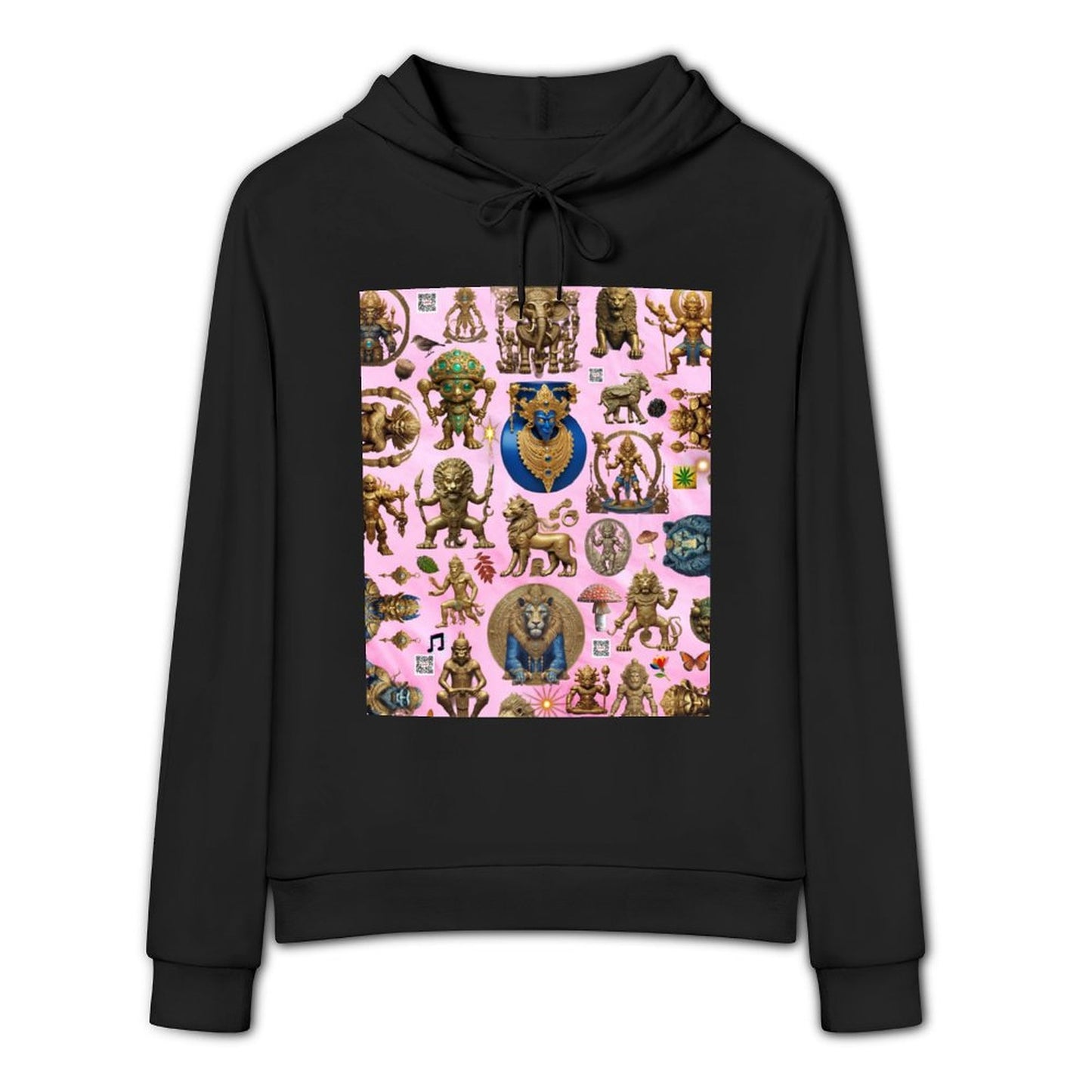 DTG 255gsm Cotton Printed Hoodie for Women (Front Printing)