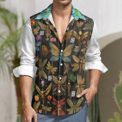 Men's Long Sleeve Shirt with Pocket LS (All-Over Printing)