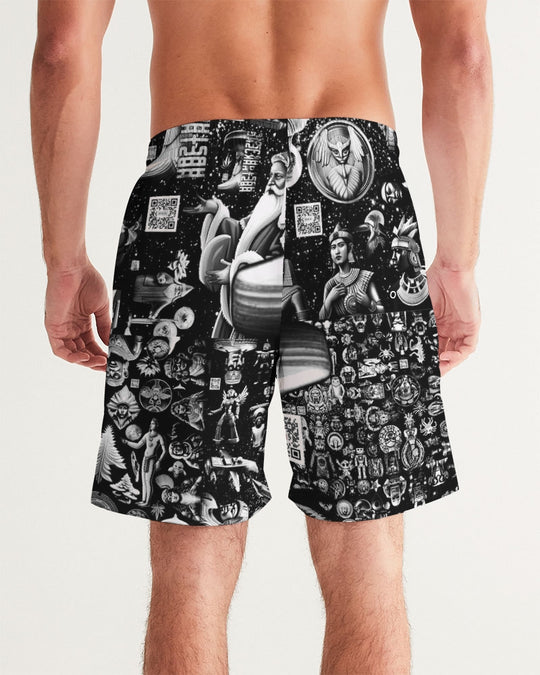 Matrix Vison Men's All-Over Print Swim Trunk