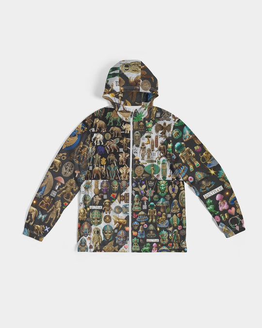 Abstraknyc Men's All-Over Print Windbreaker