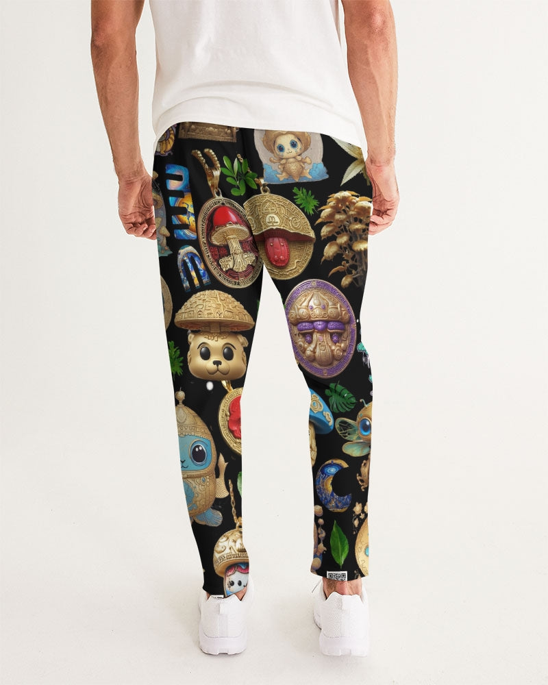 Mushroom Abstak Collection Men's All-Over Print Joggers