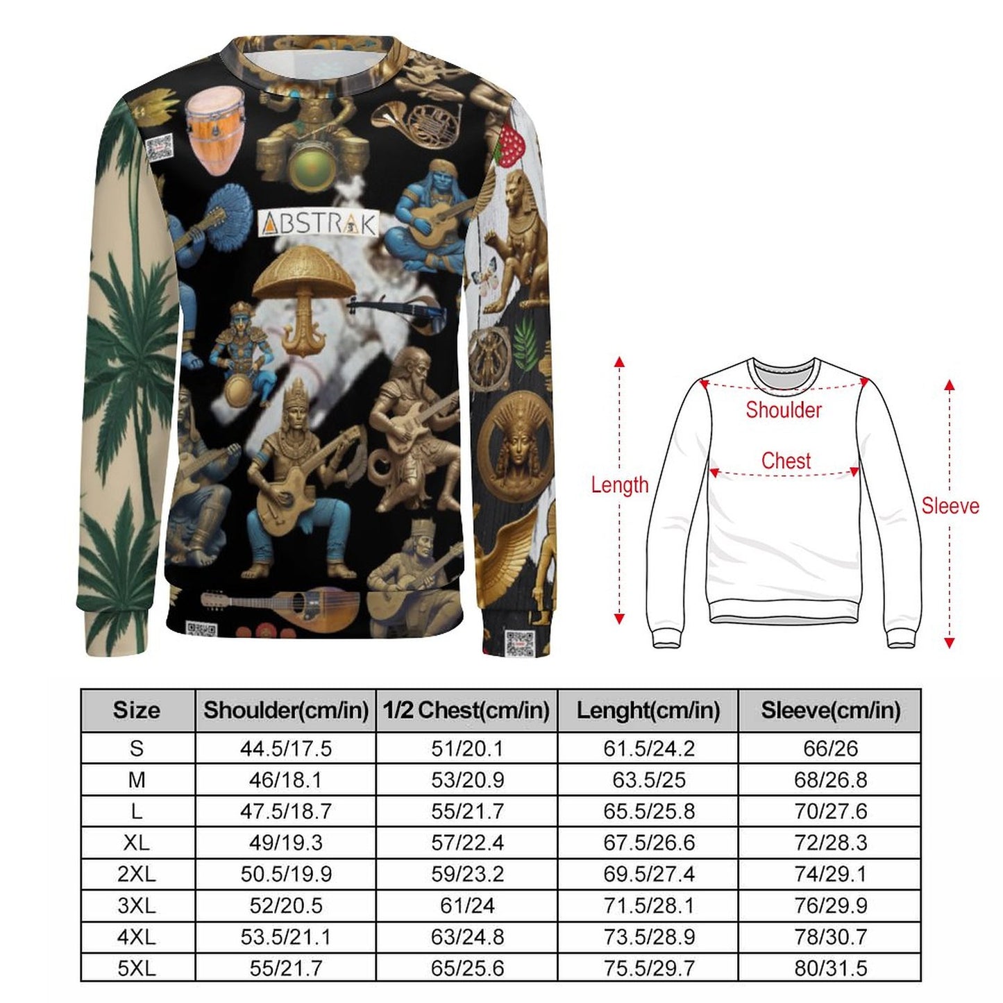 250gsm Round Neck Men's Sweatshirt 4T35 (All-Over Printing)