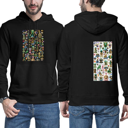 DTG 255gsm Men's Hoodie with Pouch (Dual-sided Printing)