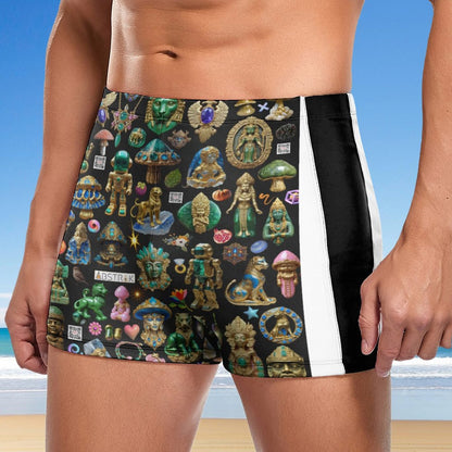 Men's Swimming Trunks DN003 (All-Over Printing)