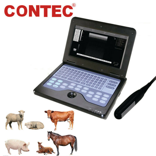 CONTEC CMS600P2 Vet Veterinary Use Portable Laptop Ultrasound Scanner Machine Rectal Probe