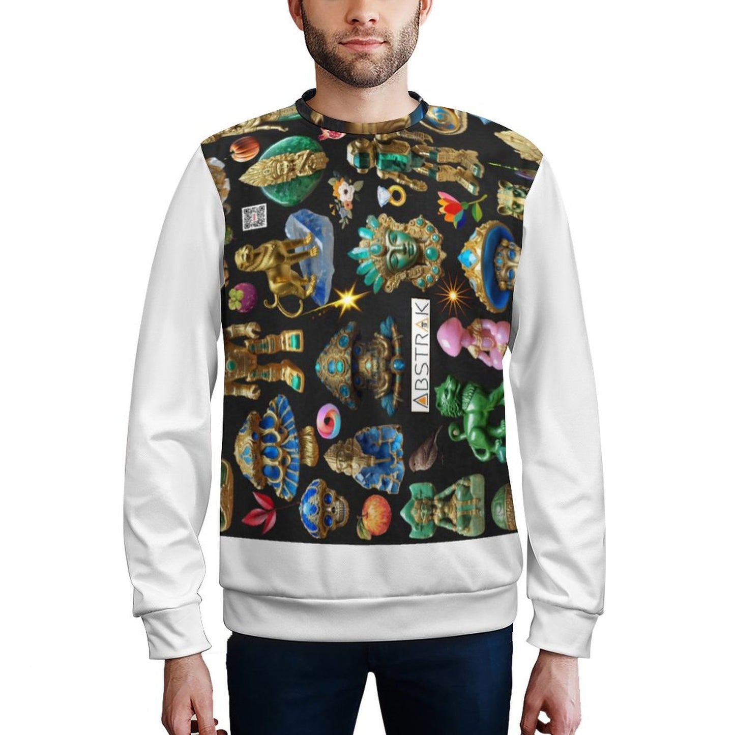 250gsm Round Neck Men's Sweatshirt 4T35 (All-Over Printing)