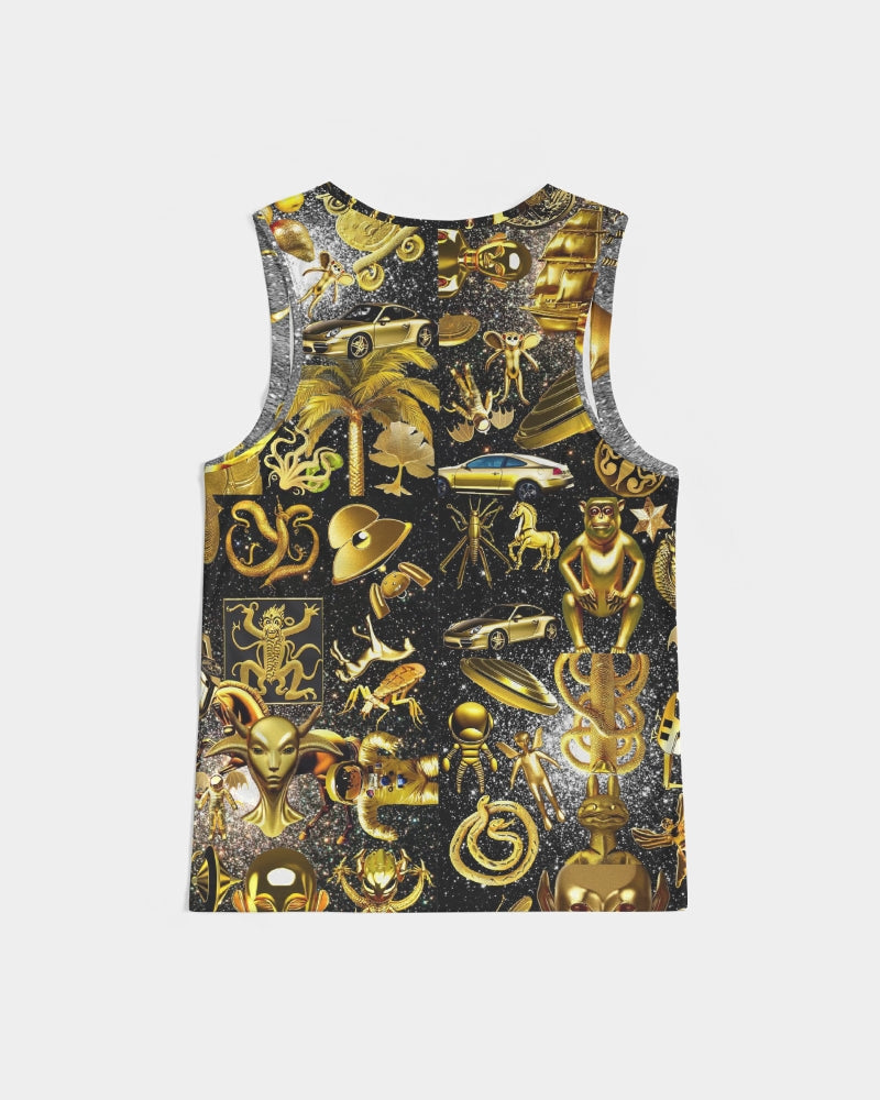 Outer Space Abstrak Men's All-Over Print Sport Tank