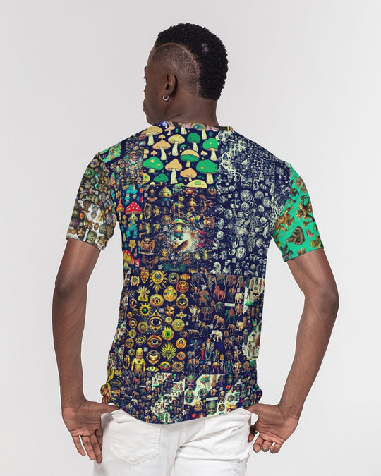 Abstraknyc Men's All-Over Print Pocket Tee