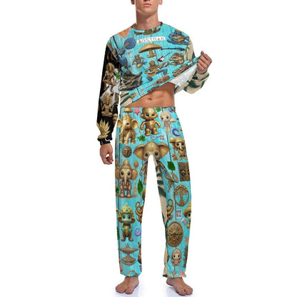 180gsm Men's Loungewear Set JJ1201 (All-Over Printing)