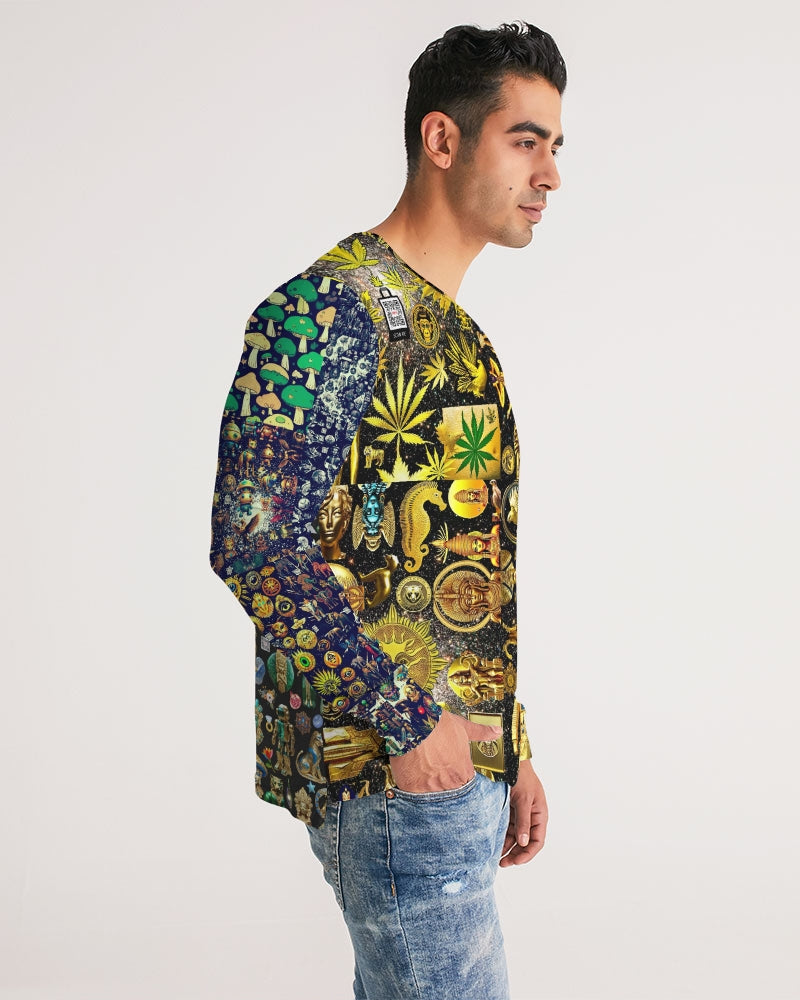 Abstraknyc Men's All-Over Print Long Sleeve Tee