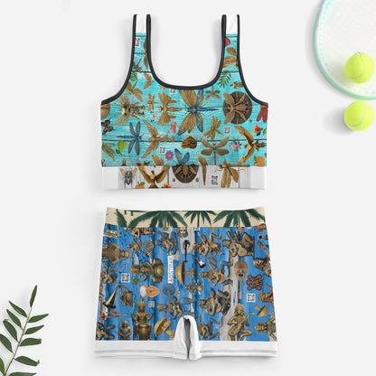 Custom Printed Yoga Workout Outfits YJ052