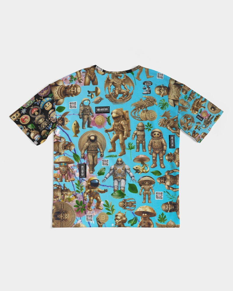 Mushroom Abstak Collection Men's All-Over Print Premium Heavyweight Tee