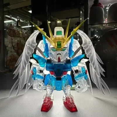 Bandai  Blind Box Original Wing Zero Ew Qmsv-mini Seriestrendy Figure Mystery Box Gratis Model Toy Collection Gift