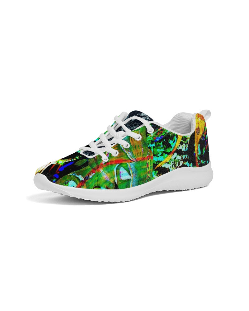 Obsidian Dreamscape Abstract Design Women's Athletic Shoe