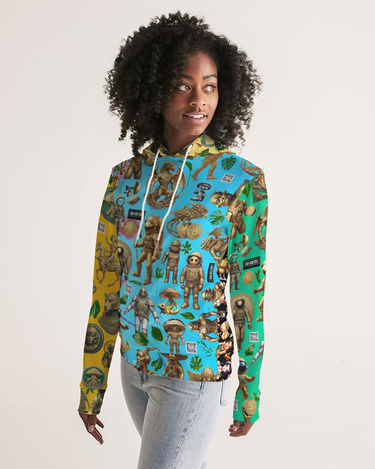 Ancient Abstrak Collection Women's All-Over Print Hoodie