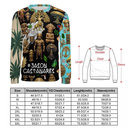 250gsm Round Neck Men's Sweatshirt 4T35 (All-Over Printing)