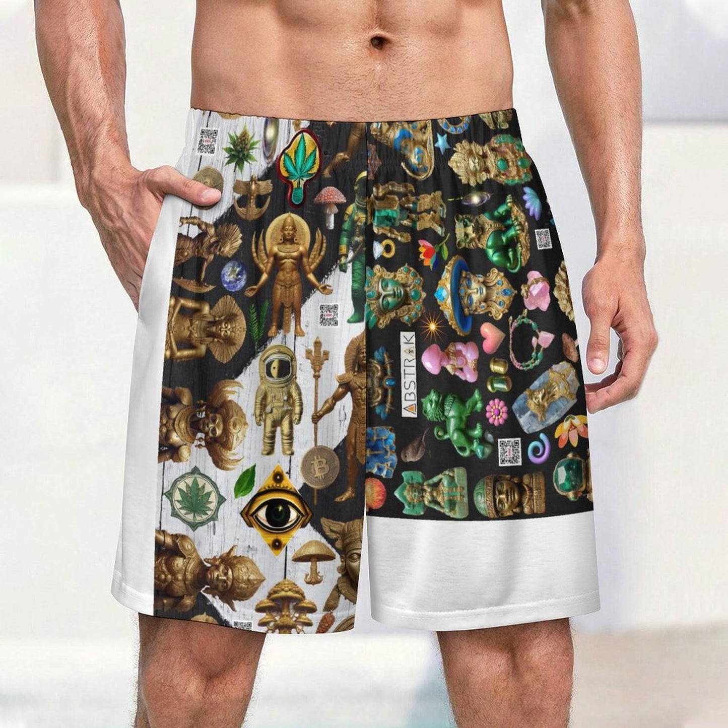 170gsm Pajama Shorts for Men LM012 (All-Over Printing)