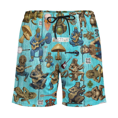 Men's Beach Shorts with 4 Pockets