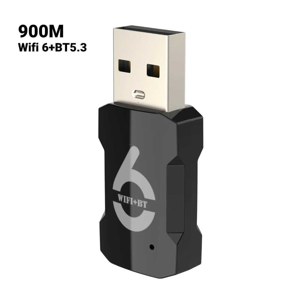 AX900 USB WiFi 6 Bluetooth 5.3 Adapter 2in1 Dongle Dual Band 2.4G&5.8GHz USB WiFi Network Wireless Wlan Receiver DRIVER FREE