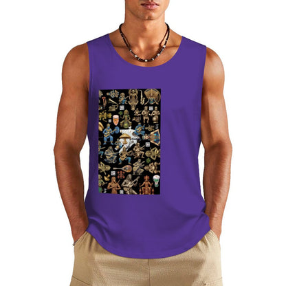 DTF 160gsm Men's Cotton Tank Top BX (Dual-sided Printing)