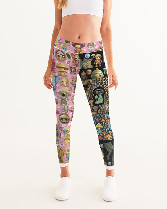 Alien Trendy Abstrak Collection Women's All-Over Print Yoga Pants