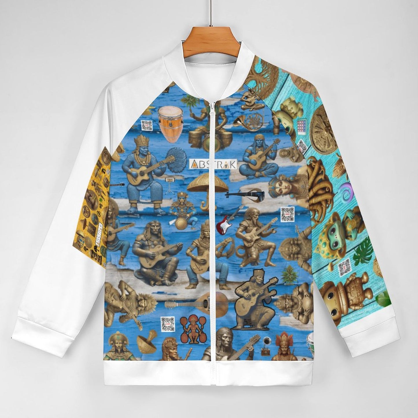 Raglan Zip-up Shirt WY10 (All-Over Printing)