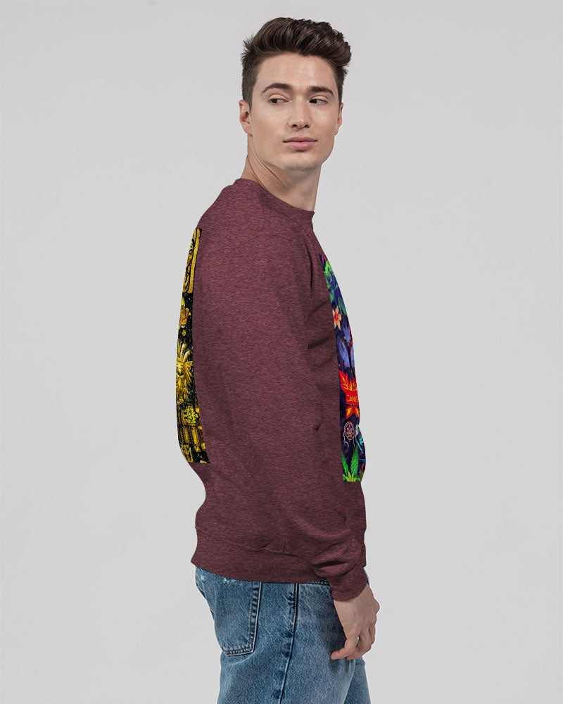 Colorful Weed Abstrak Unisex Sweatshirt | Champion