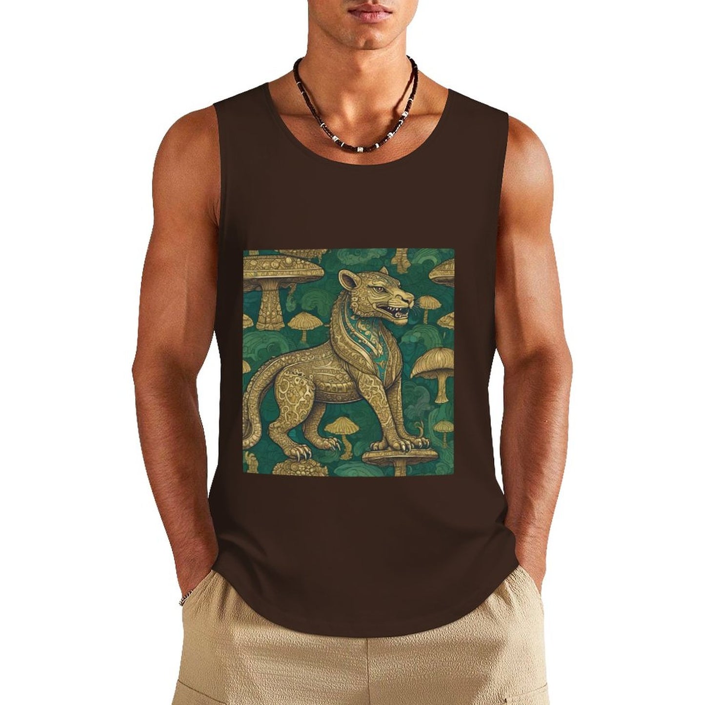 DTF 160gsm Men's Cotton Tank Top BX (Dual-sided Printing)