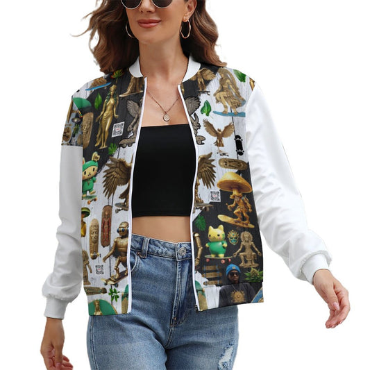 Women's Zipper Jacket LLJK (All-Over Printing)