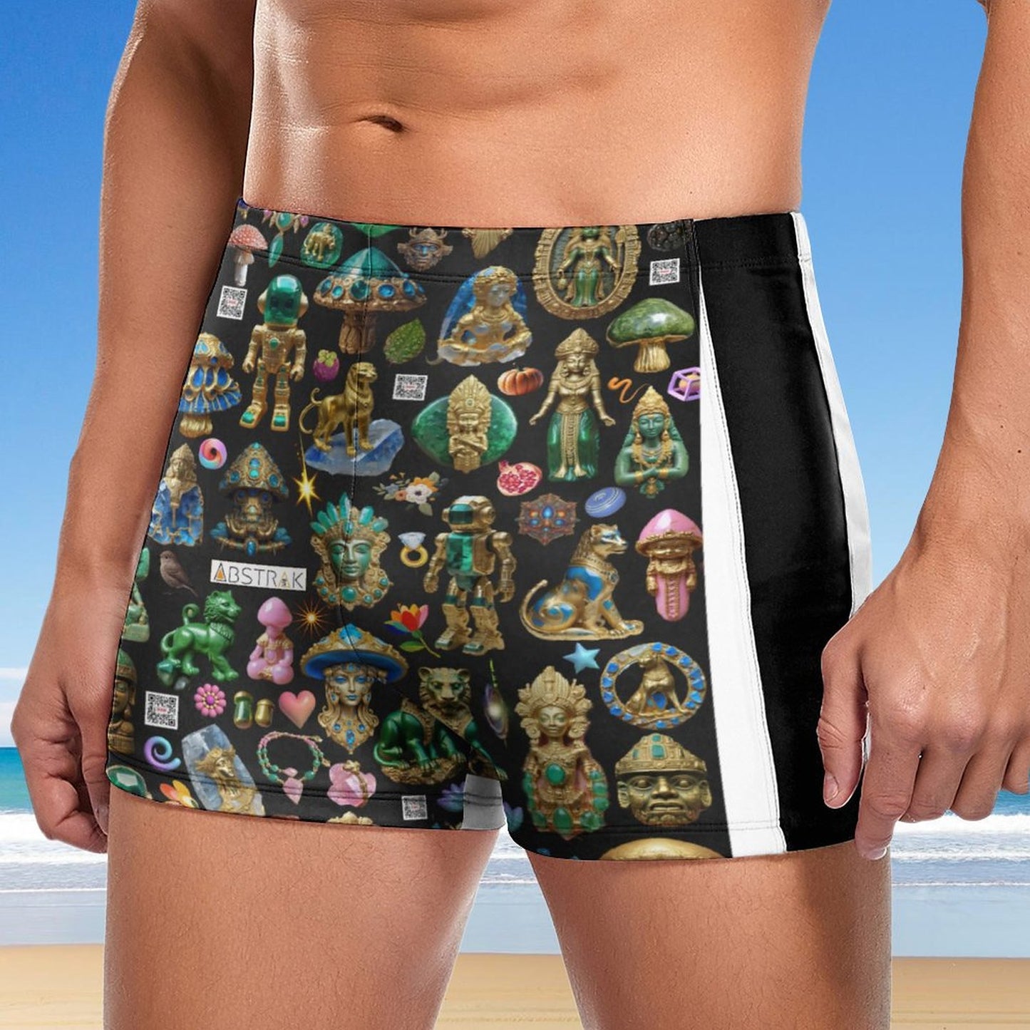 Fashionable Men's  boardshorts Swim Trunks DN003 (All-Over Printing)