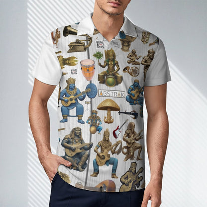 Short Sleeve Men's POLO T-shirt (All-Over Printing)