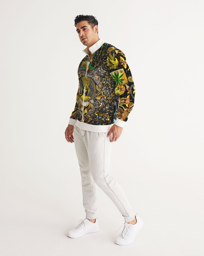 Ancient Abstrak Men's All-Over Print Track Jacket